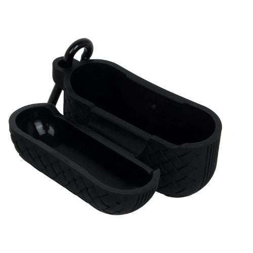 Black Stylish Silicone Case For Apple Airpods 3 - The Hatke
