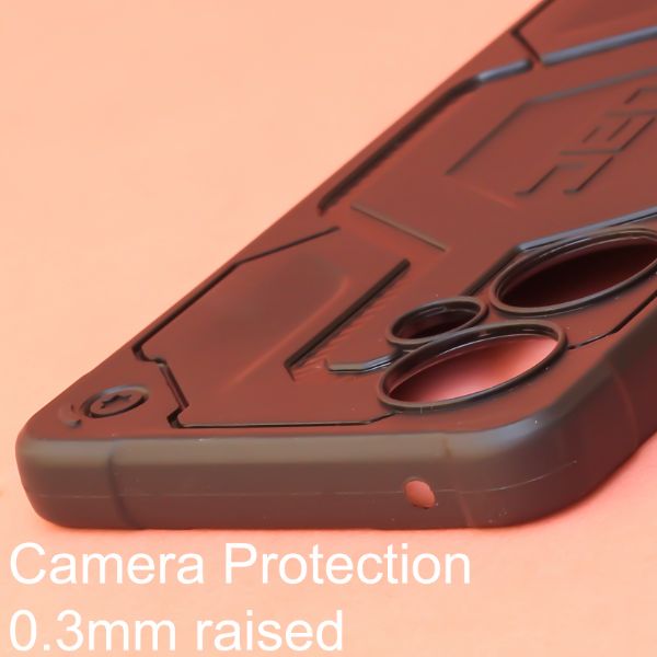 Black UAG rugged Silicone Case for Oneplus Nord CE 3 Lite - The Hatke