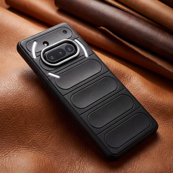 Black Wave Silicone Case for Nothing Phone 3a - The Hatke