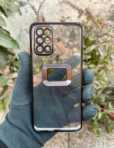 Black 6D Transparent Case for Oneplus 9R