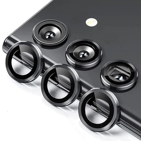 Black Metallic camera ring lens guard for Samsung A14 5G