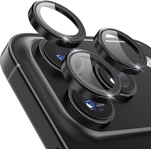 Black Metallic camera ring lens guard for Apple iphone 17 Pro Max
