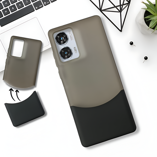Black Detach Matte Case For Motorola G85