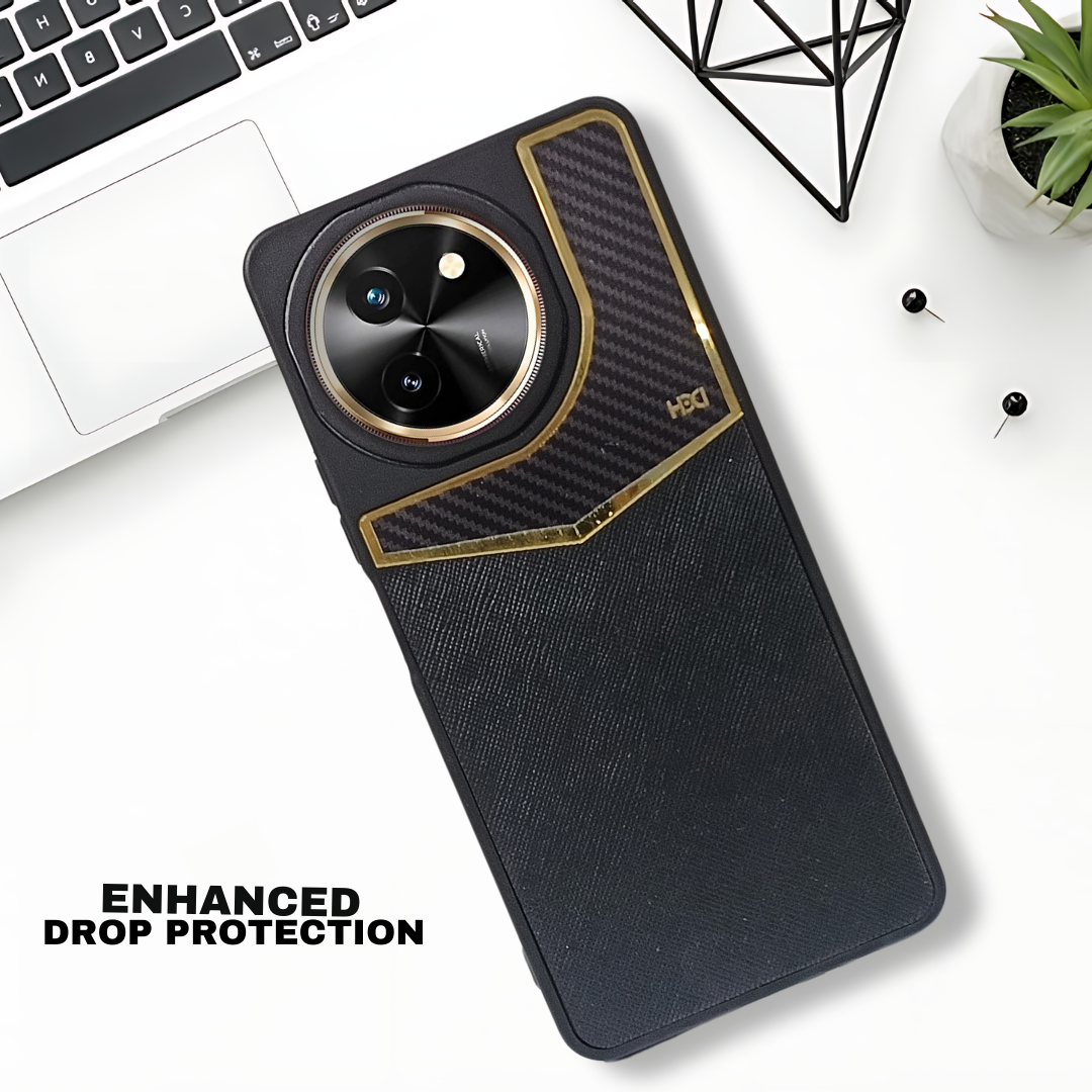 GoldAura Black Case for Vivo T3X