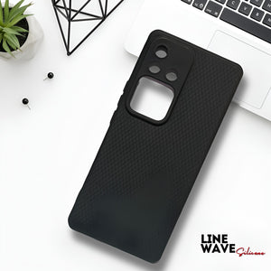 Black Line Wave Silicone Case for Vivo V30