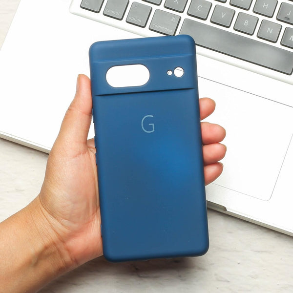 Blue Camera Original Silicone case for Google Pixel 7 - The Hatke