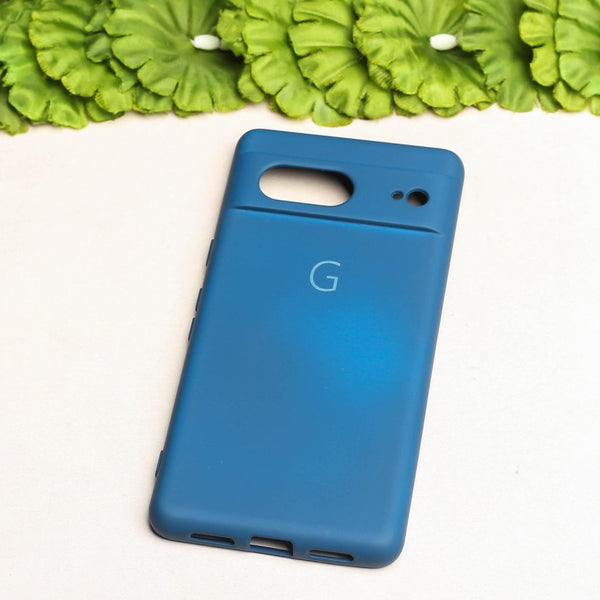Blue Camera Original Silicone case for Google Pixel 7 - The Hatke