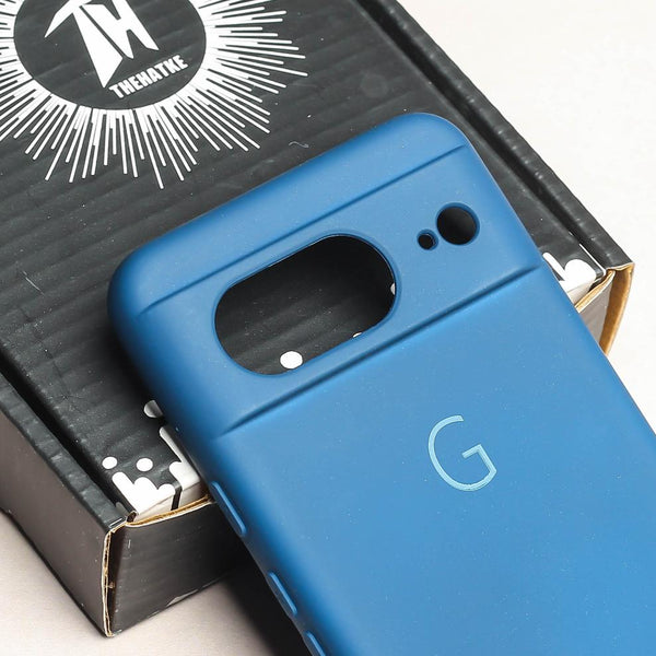 Blue Camera Original Silicone case for Google Pixel 8 - The Hatke