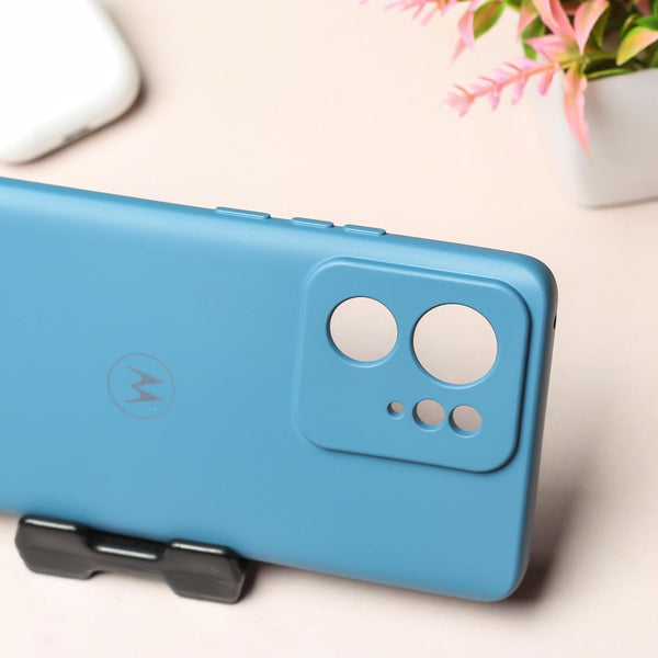 Blue Camera Original Silicone case for Motorola Edge 40 - The Hatke