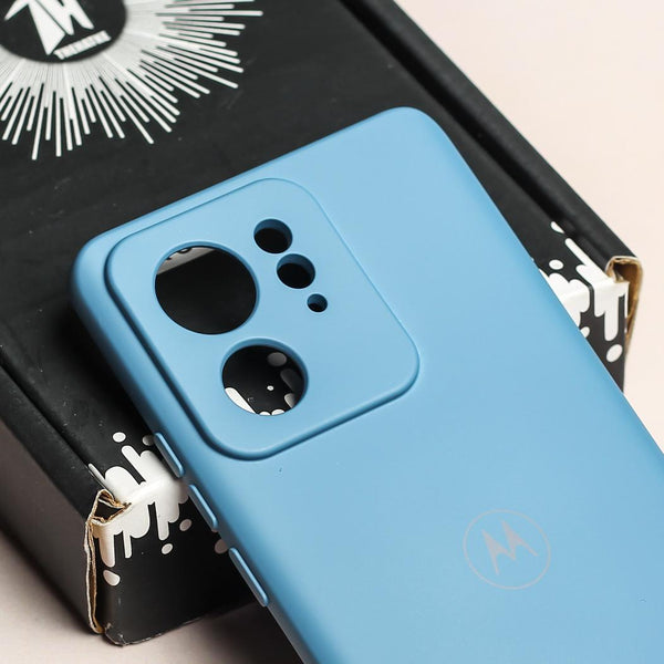 Blue Camera Original Silicone case for Motorola Edge 40 - The Hatke