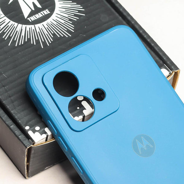 Blue Camera Original Silicone case for Motorola Edge 40 Neo - The Hatke