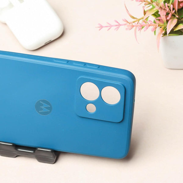 Blue Camera Original Silicone case for Motorola Edge 40 Neo - The Hatke