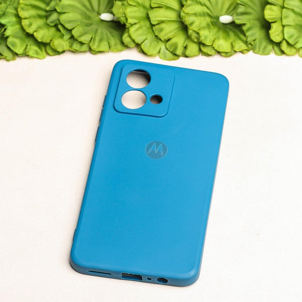 Blue Camera Original Silicone case for Motorola Edge 40 Neo - The Hatke