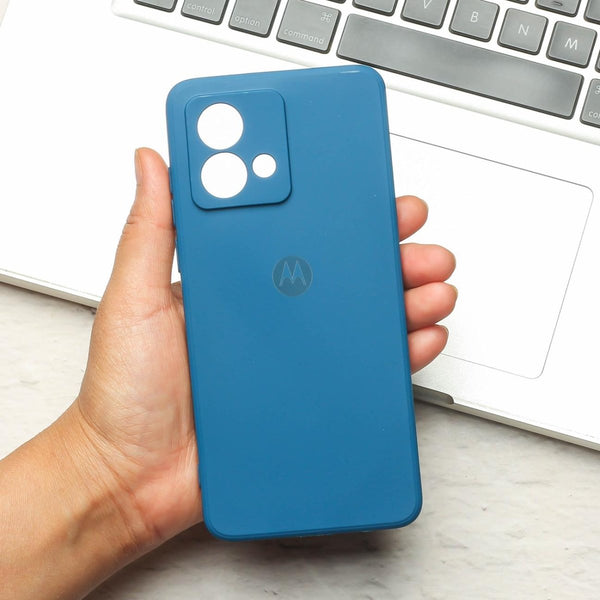 Blue Camera Original Silicone case for Motorola Edge 40 Neo - The Hatke