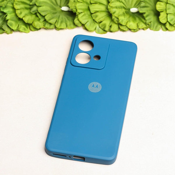 Blue Camera Original Silicone case for Motorola G84 - The Hatke