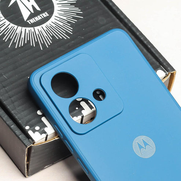 Blue Camera Original Silicone case for Motorola G84 - The Hatke