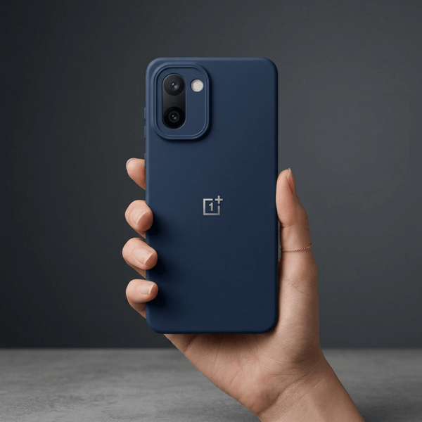Blue Camera Original Silicone case for Oneplus 15r - The Hatke