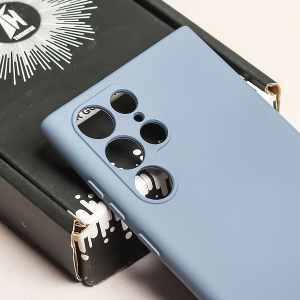 Blue Camera Original Silicone case for Samsung S23 Ultra - The Hatke