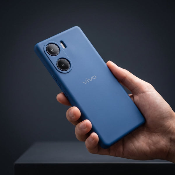 Blue Camera Original Silicone case for Vivo V29E - The Hatke