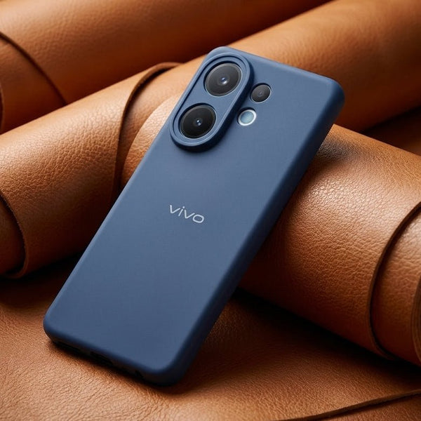 Blue Camera Original Silicone case for Vivo V60 - The Hatke