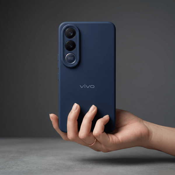 Blue Camera Original Silicone case for Vivo V70 Fe - The Hatke
