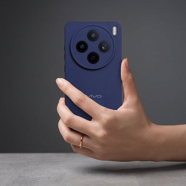 Blue Camera Original Silicone case for Vivo X200T - The Hatke