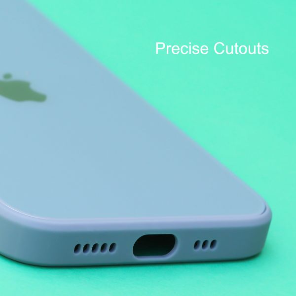 Blue camera Safe mirror case for Apple Iphone 14 Plus - The Hatke