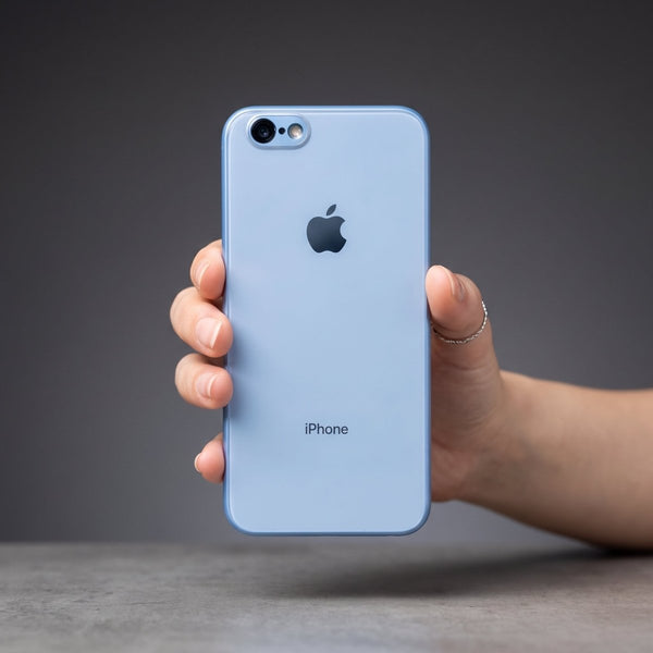 Blue camera Safe mirror case for Apple Iphone 6 - The Hatke