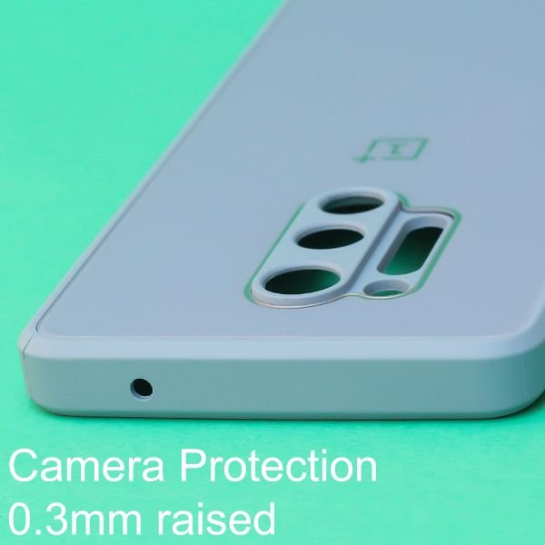 Blue camera Safe mirror case for Oneplus 8 Pro - The Hatke