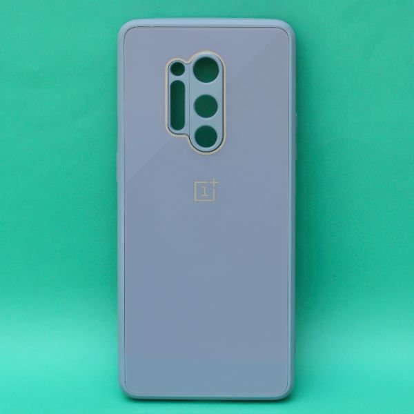 Blue camera Safe mirror case for Oneplus 8 Pro - The Hatke