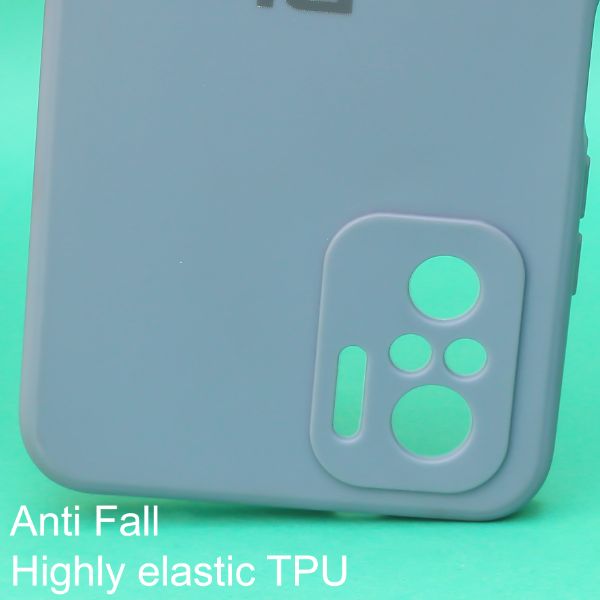 Blue Candy Silicone Case for Redmi Note 10 4g - The Hatke