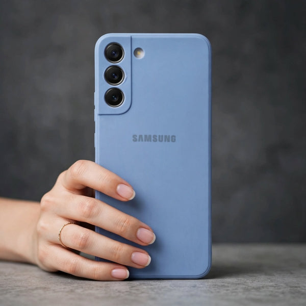 Blue Candy Silicone Case for Samsung S22 Plus - The Hatke