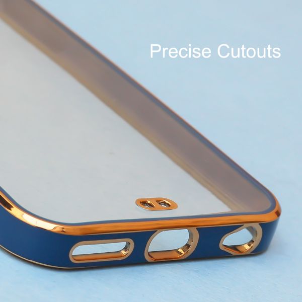 Blue Electroplated Transparent Case for Apple iphone 6/6s - The Hatke