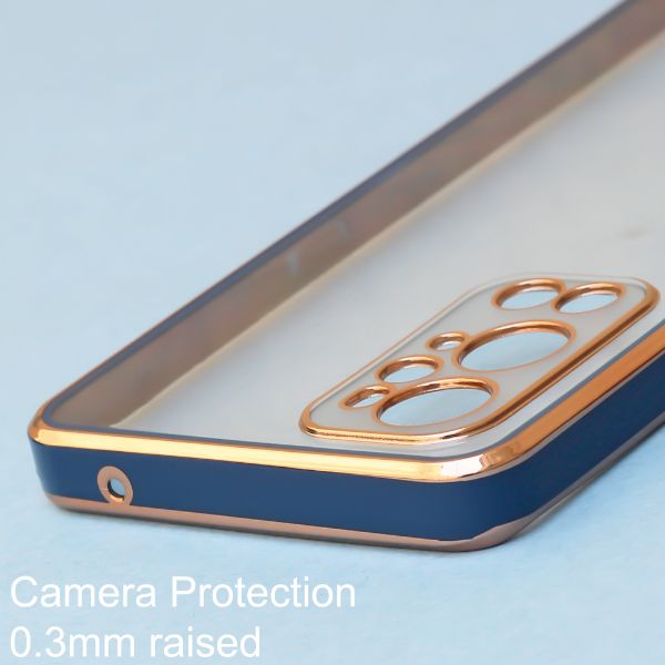 Blue Electroplated Transparent Case for Oneplus 9 Pro - The Hatke