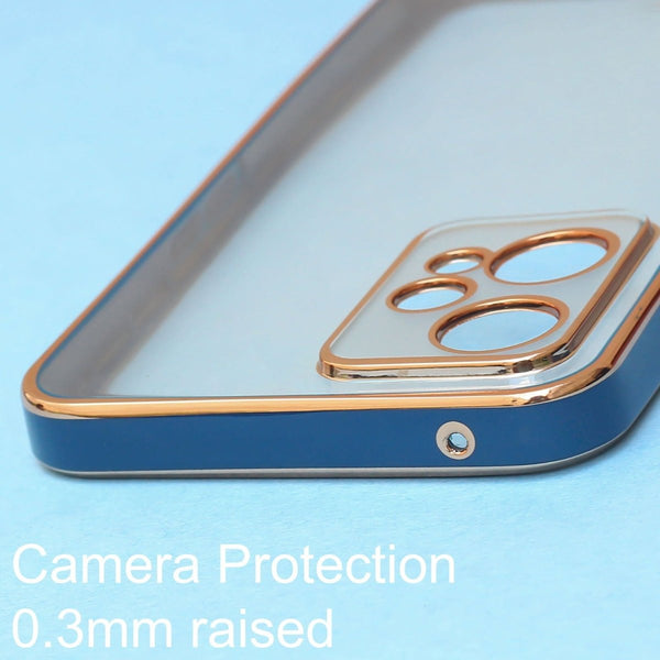 Blue Electroplated Transparent Case for Oneplus Nord CE 2 Lite - The Hatke