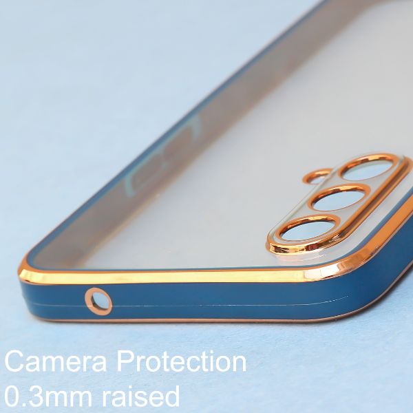 Blue Electroplated Transparent Case for Oneplus Nord CE - The Hatke