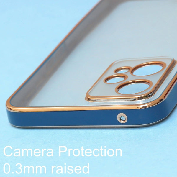 Blue Electroplated Transparent Case for Realme 9 Pro 5G - The Hatke