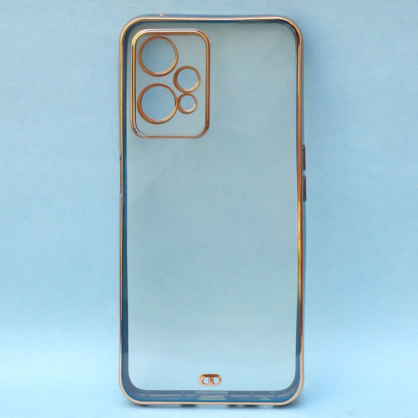 Blue Electroplated Transparent Case for Realme 9 Pro 5G - The Hatke