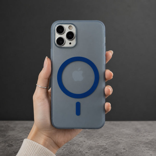 Blue Flexy Silicone Case for Apple Iphone 11 Pro - The Hatke