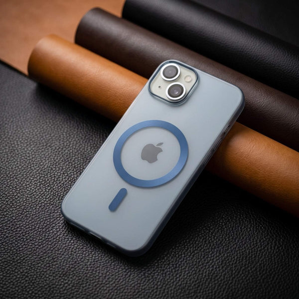 Blue Flexy Silicone Case for Apple Iphone 15 - The Hatke