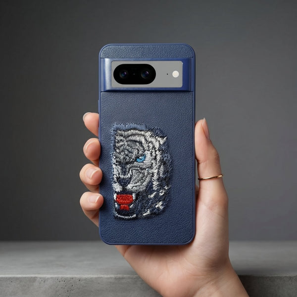 Blue Leather Blue Lion OC Ornamented for Google Pixel 8 - The Hatke