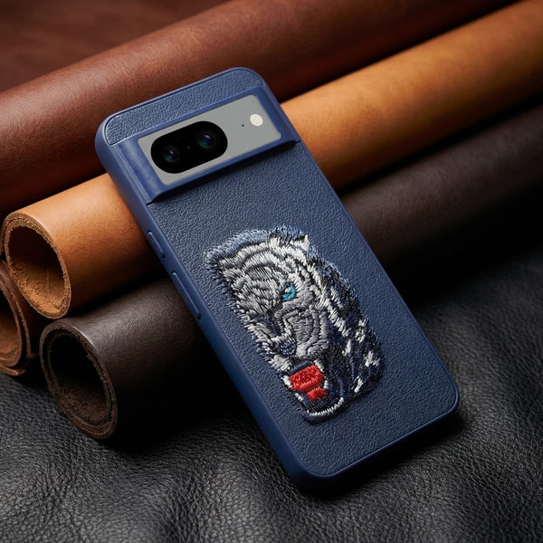 Blue Leather Blue Lion OC Ornamented for Google Pixel 8 - The Hatke