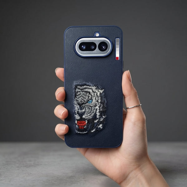 Blue Leather Blue Lion OC Ornamented for Nothing Phone 4a - The Hatke