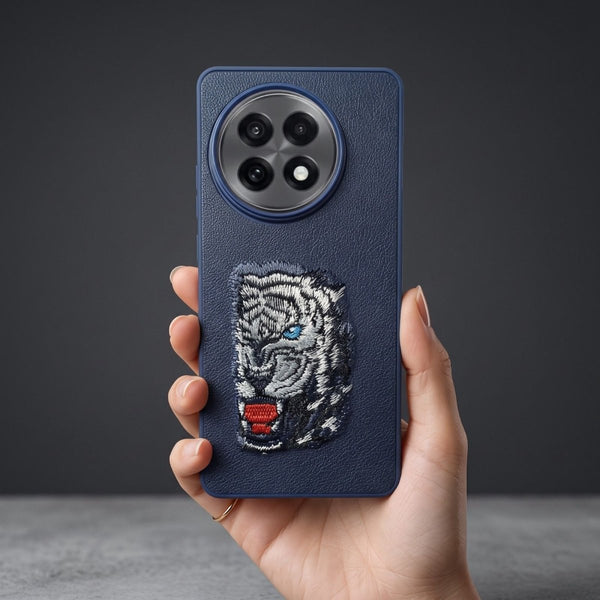 Blue Leather Blue Lion OC Ornamented for Oneplus 13r - The Hatke