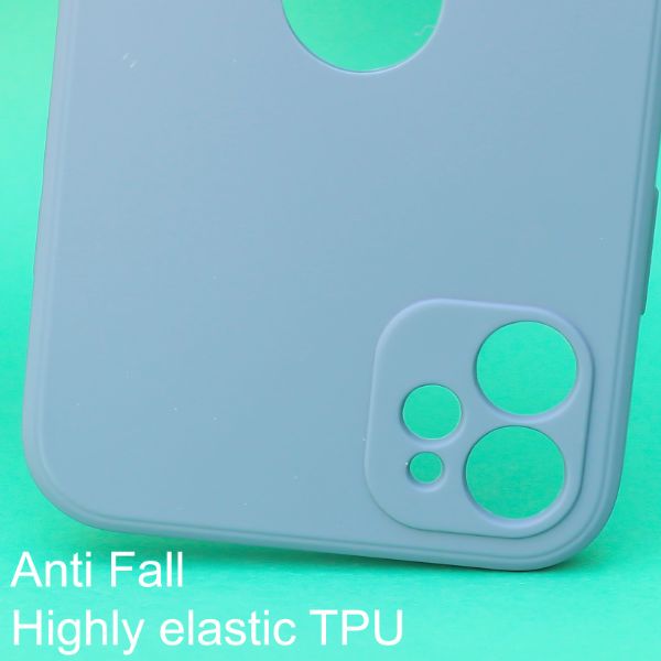 Blue Logo Cut Candy Silicone Case for Apple Iphone 11 - The Hatke
