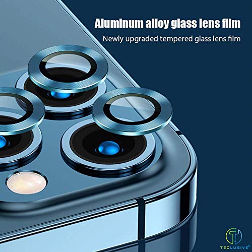 Blue Metallic camera ring lens guard for Apple iphone 11 Pro - The Hatke