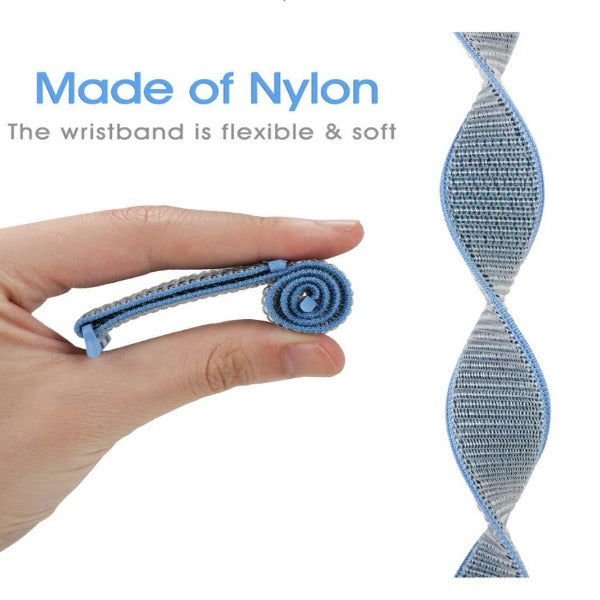 Blue Nylon Strap For Apple Watch Series SE 2020 (38mm/40mm/41mm) - The Hatke