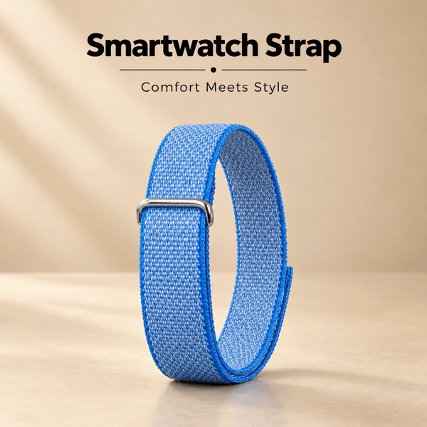Blue Nylon Strap For Google Fitbit Air - The Hatke