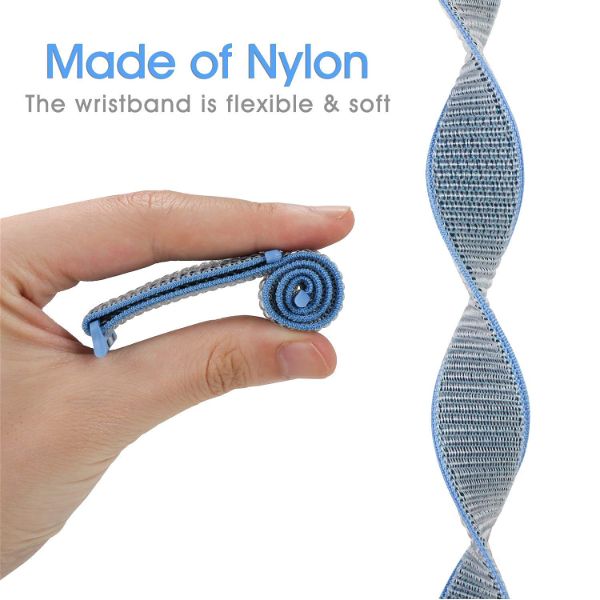 Blue Nylon Strap For Smart Watch 20mm - The Hatke