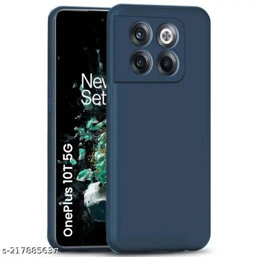 Blue Original Camera Safe Silicone case for Oneplus 10t - The Hatke